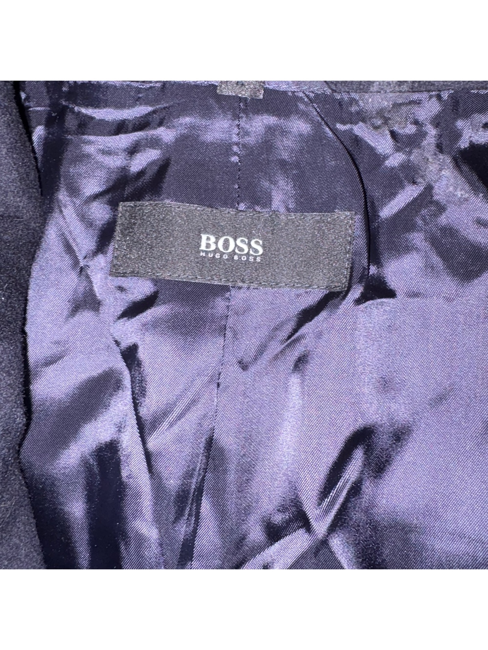 Hugo Boss $749 Wool/Cashmere Men's 46L Black Overcoat Size 46L - Picture 7 of 9